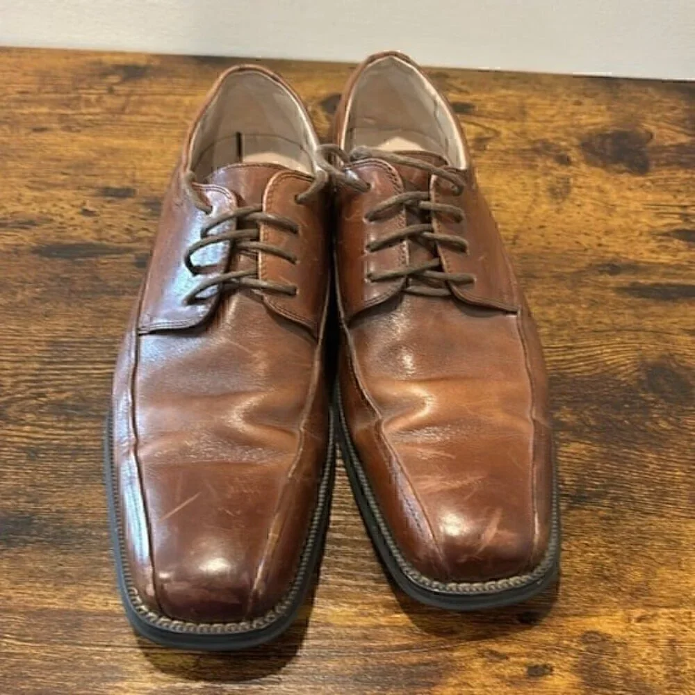 Florsheim Oxfords Men's Brown Leather Lace-up Casual Dress Shoes size 8.5 D